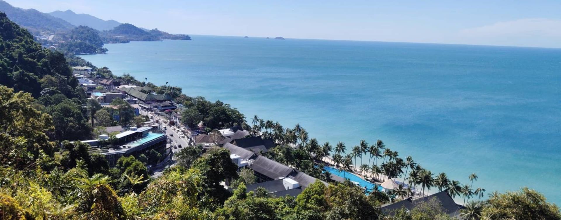 Koh Chang sea, civilized land